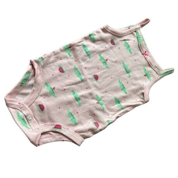 NWOT Baby Pink Alligator Undershirt Onesie 6/9m - Picture 1 of 3